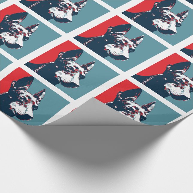 Manchester Terrier Hope Parody Poster Presentpapper (Hörn)