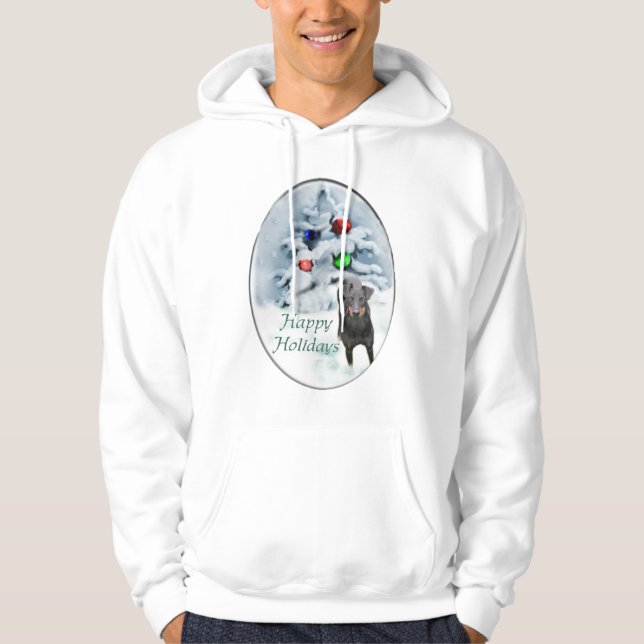 Manchester Terrier-julgåvor Hoodie (Framsida)