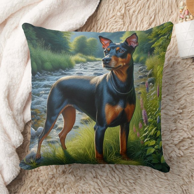Manchester Terrier Kudde (Filt)