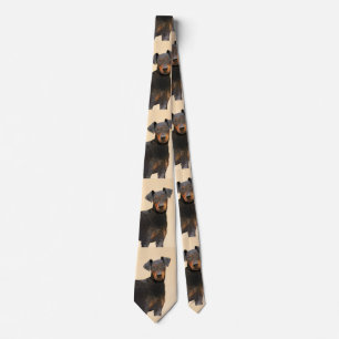 Manchester Terrier-målning Original djurkonst Slips