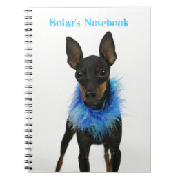 Manchester Terrier Notebook Blue Anteckningsbok