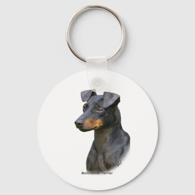 Manchester Terrier Nyckelring (Framsida)