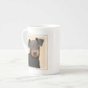 Manchester Terrier Painting Original Animal Art Benporslin Mugg