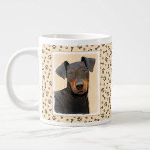 Manchester Terrier Painting Original Animal Art Jumbo Mugg