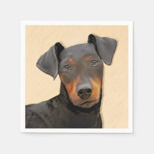Manchester Terrier Painting Original Animal Art Pappersservett