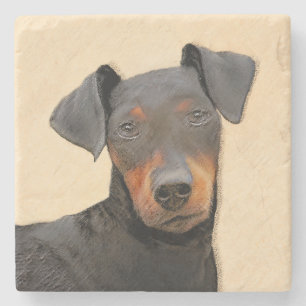 Manchester Terrier Painting Original Animal Art Stenunderlägg