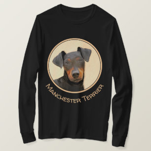 Manchester Terrier Painting - Original Hund Art T Shirt