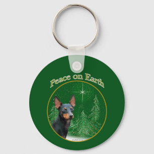 Manchester Terrier Peace Nyckelring