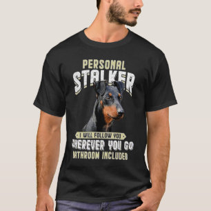 Manchester Terrier Personal Stalker jag följer T Shirt