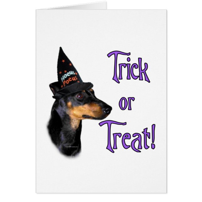 Manchester Terrier Trick Hälsningskort (Framsidan)