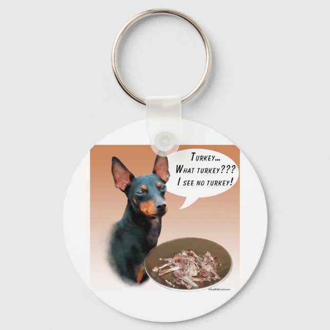 Manchester Terrier Turkiet Nyckelring (Framsida)
