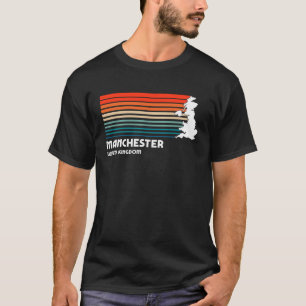 Manchester UK Retro Vintage Stil Graphic T Shirt