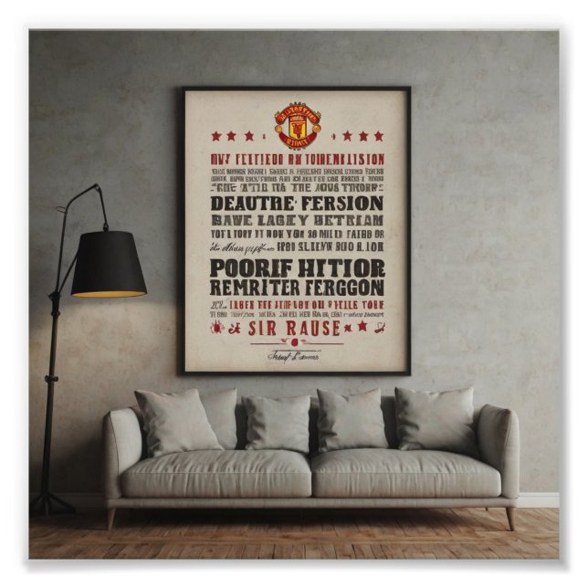 Manchester United Fototryck (Framsidan)