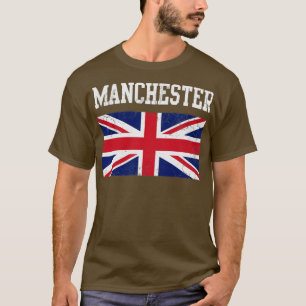 Manchester United Kingdom Flagga England Union Jac T Shirt