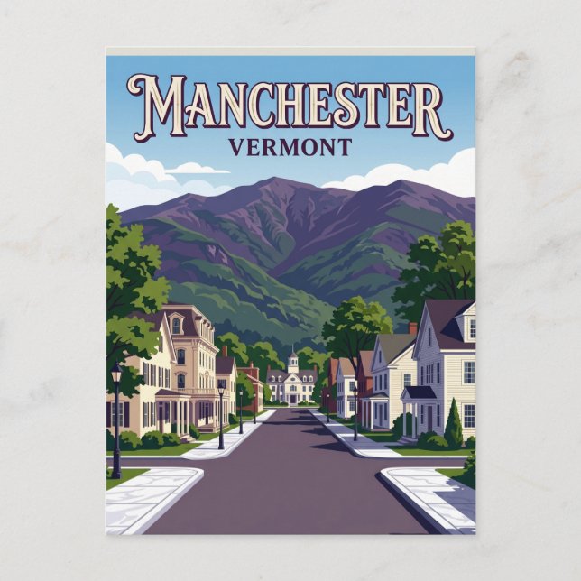 Manchester USA översätts inte direkt, men det kan  Vykort (Framsida)