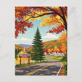 Manchester Vermont Travel Vykort