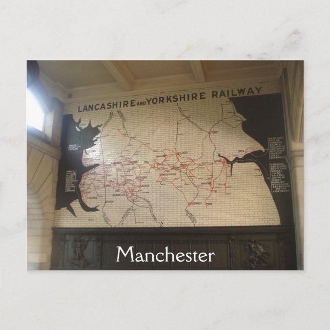 Manchester Victoria Postcard Vykort (Framsida)