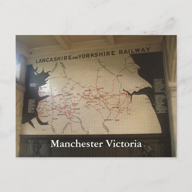 Manchester Victoria Vykort (Framsida)