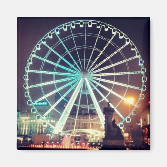 Manchester Wheel Magnet (Framsidan)