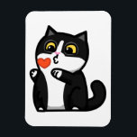 Manchys Kärlek Sticker Magnet<br><div class="desc">Tecknad Manchy skickar kärlek till söt magnet</div>