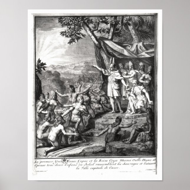 Manco Capac och hans fru Poster (Framsidan)