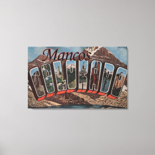 Mancos Colorado - stora brevplatser Canvastryck