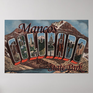 Mancos delstatspark, Colorado - stor brevplats Poster