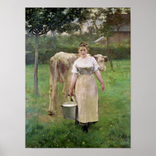 Manda Lametrie, lantgårdmaiden, 1887 Poster