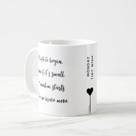 Måndag Anpassningsbar Motiveringsot Kaffemugg