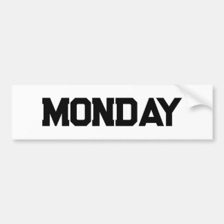 måndag bildekal