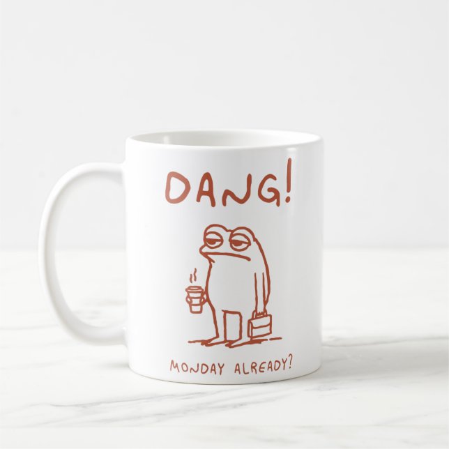 Måndag Blues Frog Kaffemugg (Vänster)