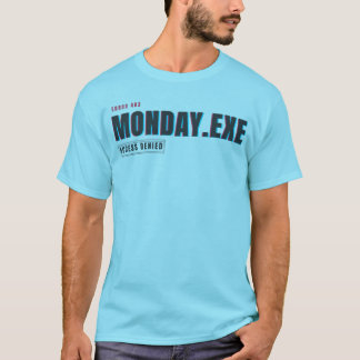 Måndag.exe Åtkomst Nekad | Rolig Glitch Humor Desi T Shirt