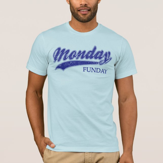 Måndag Funday Tee Shirt (Framsida)