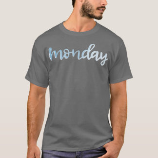 Måndag i blått t shirt
