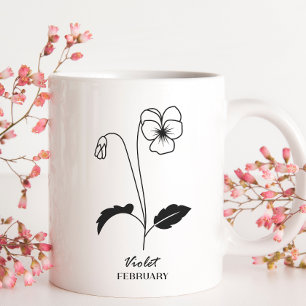 Måndag i februari födelsemånad kaffemugg