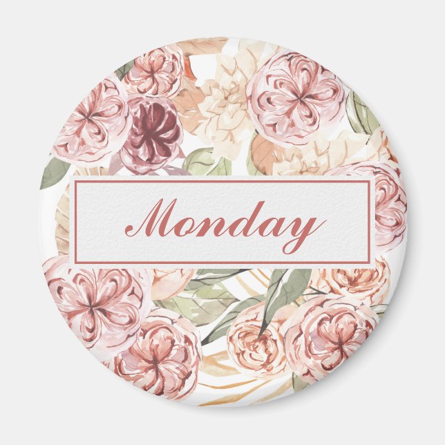 Måndag i veckotidningen för organisatörens Blommig Magnet (Framsidan)