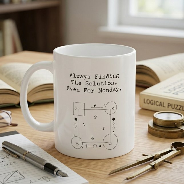 Måndag Matematiklösningar | Problemlösaranda Kaffemugg (Skapare uppladdad)