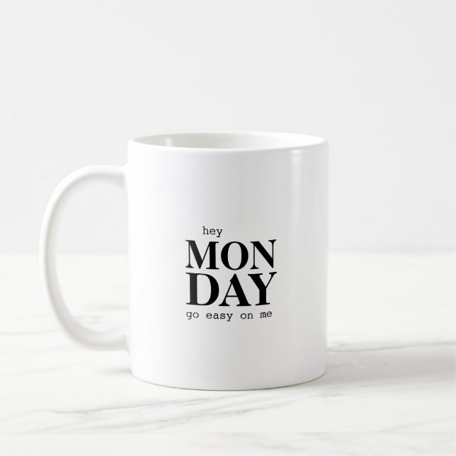 Måndag Modern Sayed Typography Mugg (Vänster)