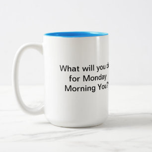 Måndag morgon Två-Tonad mugg