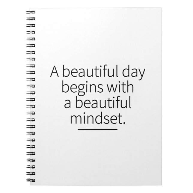 Måndag: Motivation inspirationskonst Anteckningsbok (Framsidan)