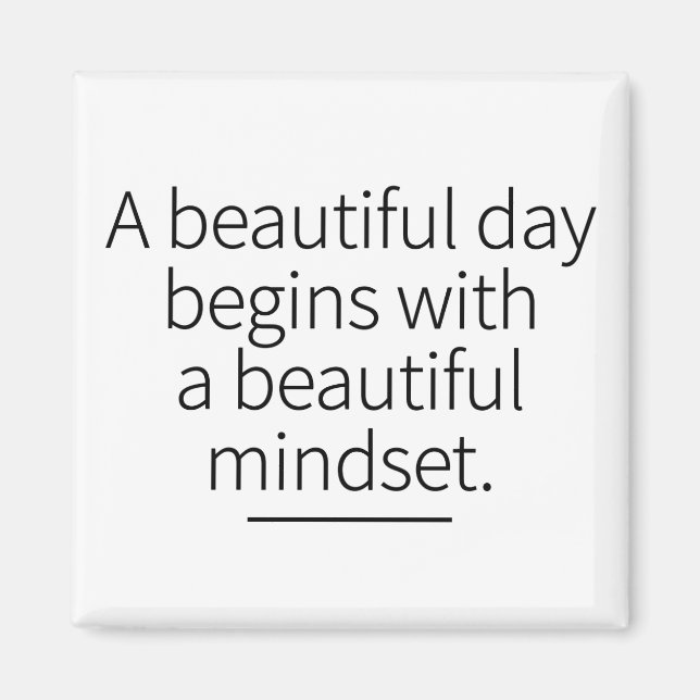 Måndag: Motivation inspirationskonst Magnet (Framsidan)