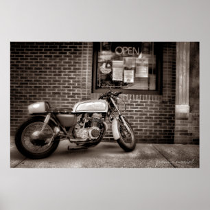 Måndag motorcykelaffisch poster