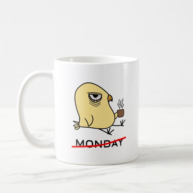 Måndag Ornitolog Lover-kaféet Lover Kaffemugg (Vänster)
