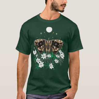 Måndag på natten med Anemone Mörk Vår Butterfly w T Shirt