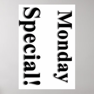 Måndag Poster Speciell Beauty Salon