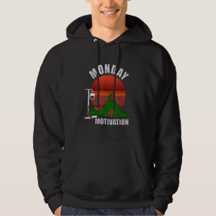 Måndag utan kaffe eller energidryck i m hoodie