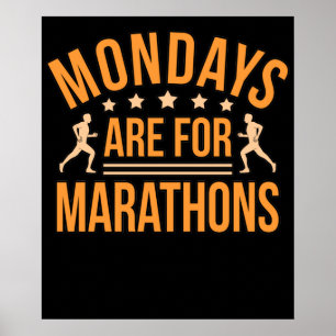 Måndagar är för Marathons Springer som kör Älskare Poster