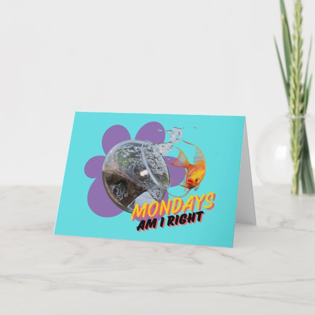 Måndagar, är jag Höger? Kort (Framsida)