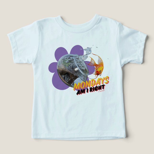 Måndagar, är jag Höger? T Shirt (Design Framsida)