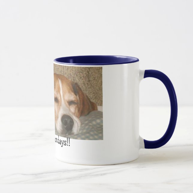 Måndagar Beaglemugg Mugg (Höger)